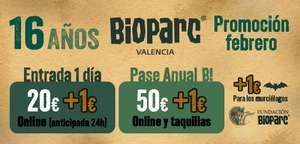 Bioparc Valencia Promoción de febrero
