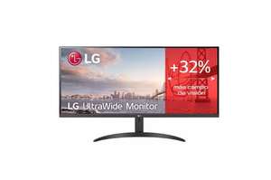 LG Monitor 34” Ultrapanorámico 21:9 LG UltraWide Panel IPS: 2560x1080