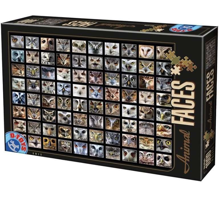 Puzzle de 1000 Piezas, Collage de búhos