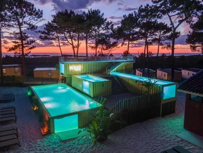 Resort único en Portugal Nazaré: Noche ampliable en glamping ¡cancela gratis! En Mayo. 80 euros PxPm2
