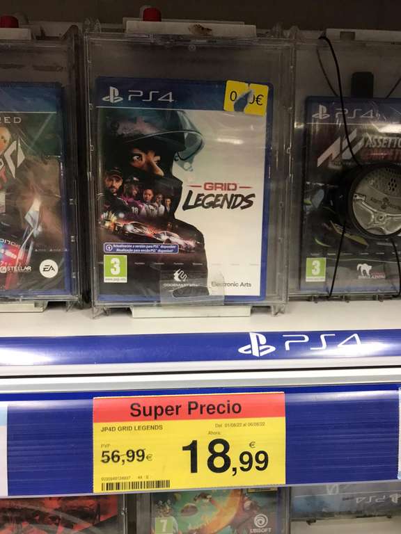 Grid Legends PS4 Carrefour Gran via de vigo II 18,99€ II