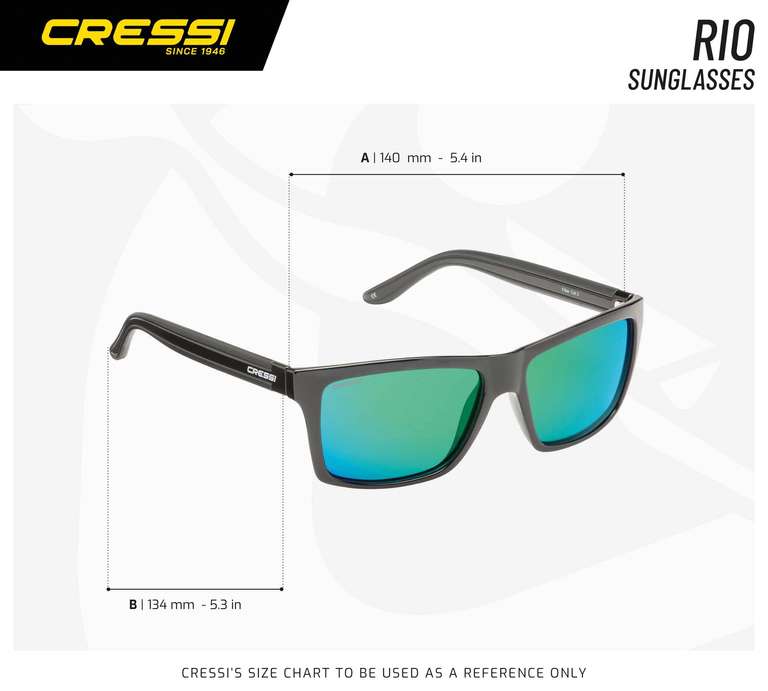 Cressi Rio Sunglasses Gafas de Sol Deportivo Polarizados, Unisex