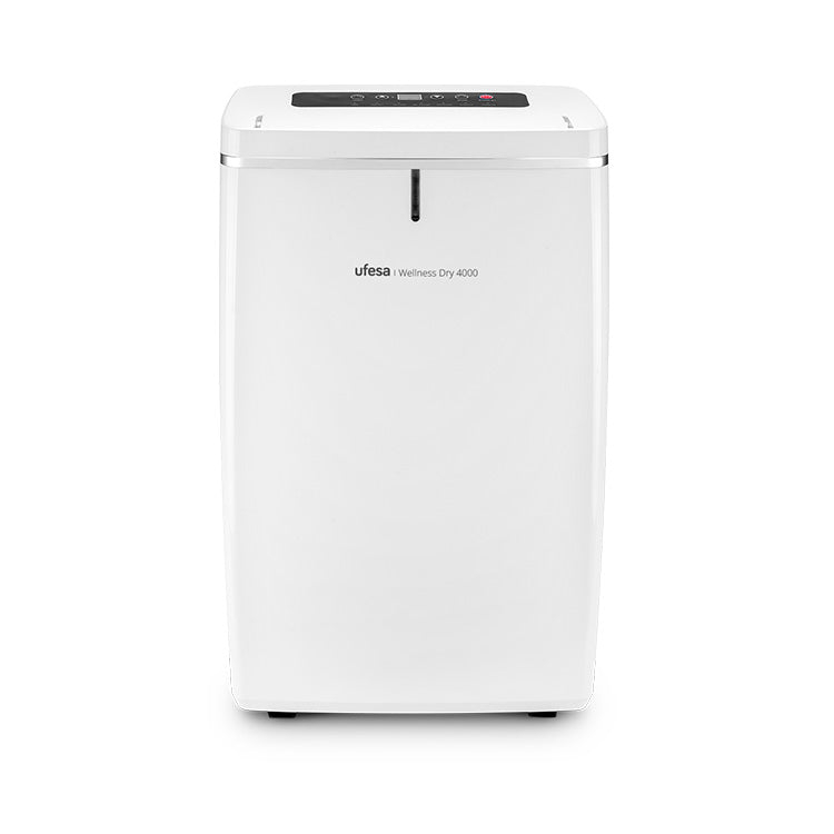 Deshumidificador Ufesa Wellness Dry 4000 (16L/24h, 30m², depósito 5L, purificación y modo ropa)