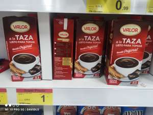 Cacao a la taza Chocolates Valor en el Carrefour Atalayas de Murcia