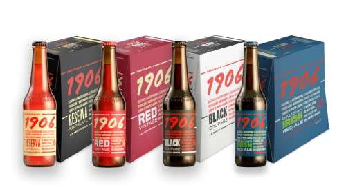 1906 Cervezas - Pack Combinado de 24 Botellas x 33 cl [Precio con compra recurrente]