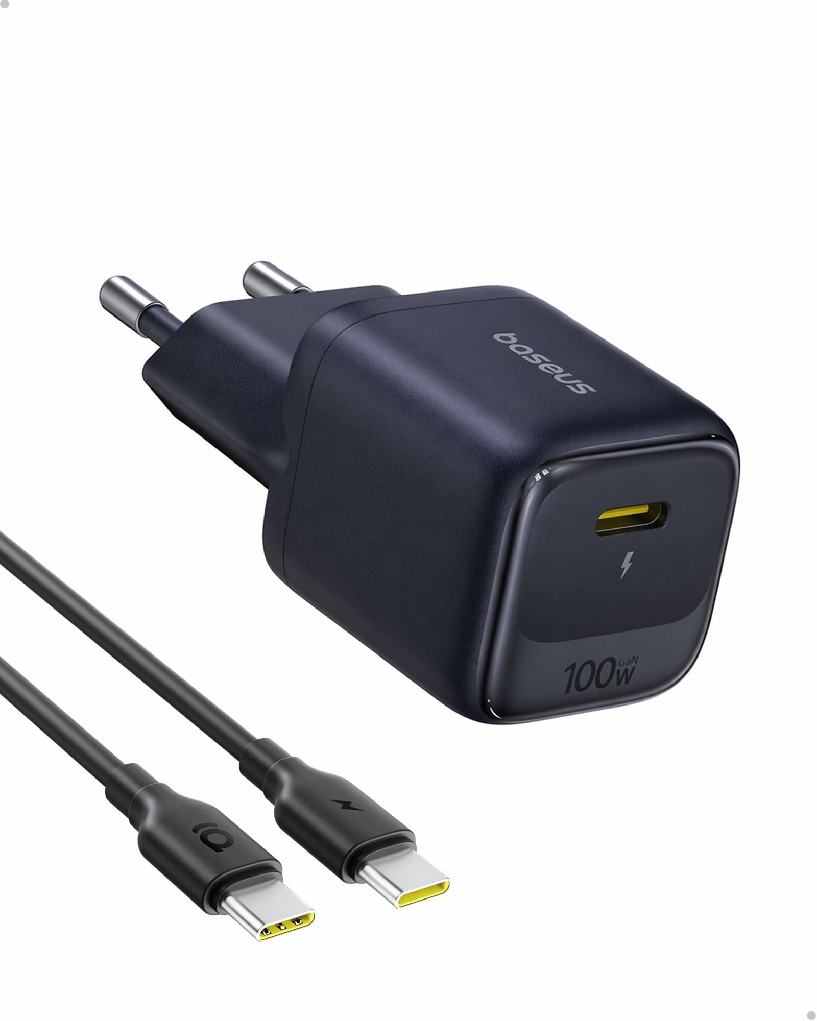 Baseus Enerfill Cargador USB C 100W GaN, rápido PD y Compacto y con cable de 100w asegurados