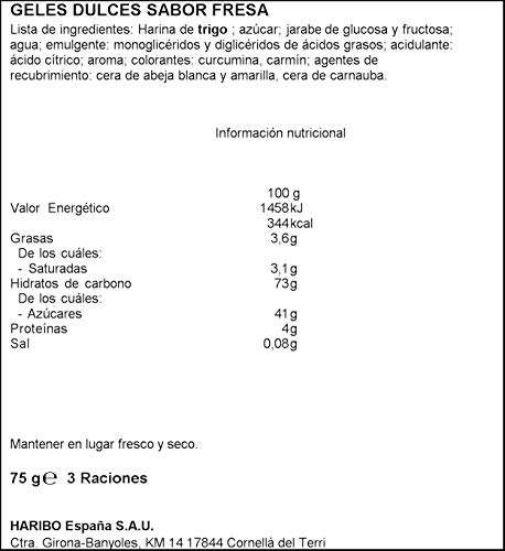 Haribo Mega Torcidas Geles Dulces - 18 bolsas x 75g (1350 gr)