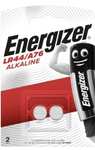 Energizer - Pack de 2 pilas especiales LR44/A76, una pila para una necesidad, sin mercurio añadido y potencia para dispositivos pequeños