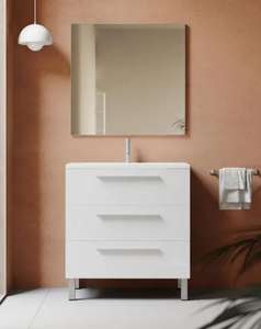 Mueble de baño Madrid blanco 80x45 cm