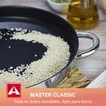 Alza Master Classic paellera fabricada en acero inoxidable. PRODUCTO FABRICADO EN ESPAÑA