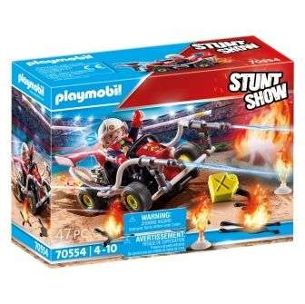 PLAYMOBIL Stuntshow - Kart Bombero con recogida en tienda gratis, Amazon iguala