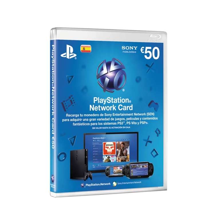 Tarjetas PlayStation Network (ES) por valor total de 90€.