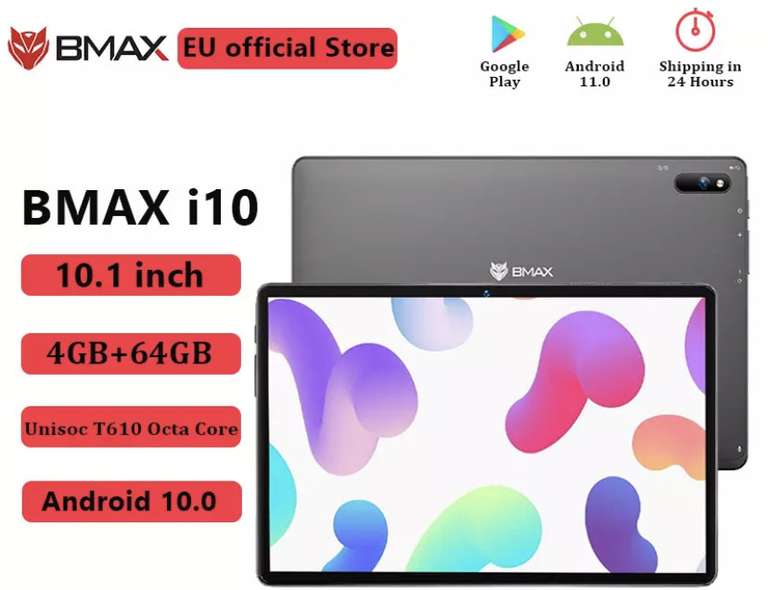 BMAX-Tableta i10 10,1, Tablet con Android 10 ( el 28/5 a las 10:00)