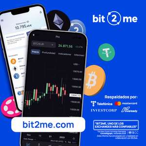Bit2Me regala 15€ en Bitcoin al comprar 100€ de cualquier criptomoneda