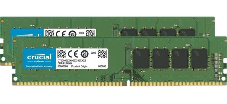 32GB Ram Crucial - 3200MHz - DDR4 - 2×16GB