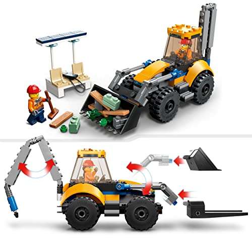 LEGO 60385 City Excavadora de Obra