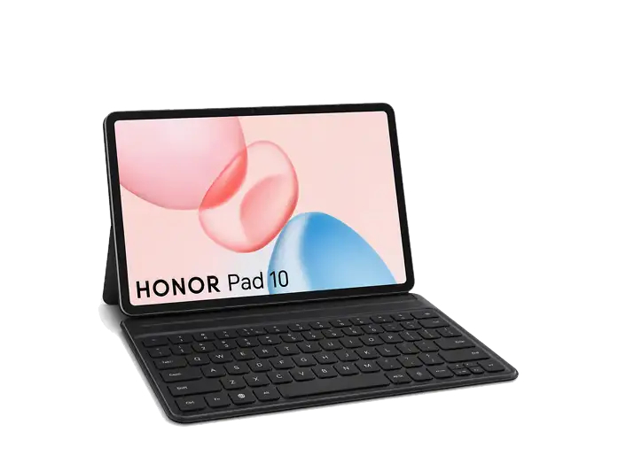 Tablet Honor Pad 10 12,1" 2,5K 120Hz, Snapdragon 7 Gen 3, 8/256 GB, 10100 mAh 35W, 6 altavoces, Android 15 + teclado