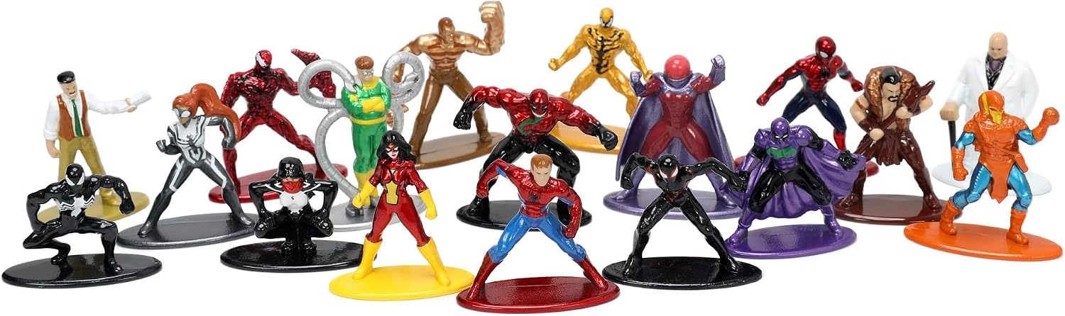 Set 18 Nanofiguras Marvel Spiderman 4cm