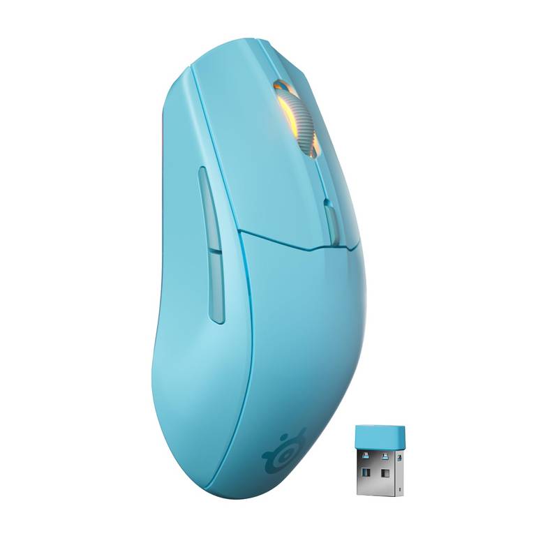 Ratón SteelSeries Rival 3 Wireless Gen 2 (18K DPI, BT/2.4GHz, PTFE) – EN Aqua, Lavanda o Negro