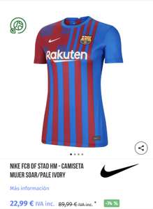 Nike FCB camiseta mujer