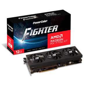 Tarjeta Gráfica PowerColor AMD Radeon RX 7700 XT Fighter OC 12GB GDDR6
