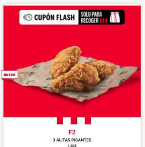 KFC :: 3 Alitas Picantes por 1.5€