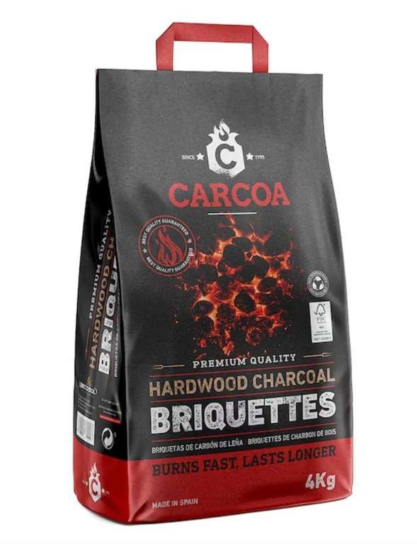 Carbon para Barbacoa, briquetas de Carbon, Carbon Vegetal 2,8kg – Cógelo Ya