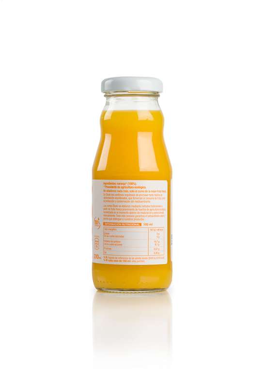 EKOLO Zumo De Naranja Ecológico, 100% Exprimido, 12 Botellas * 200Ml 2400 ml