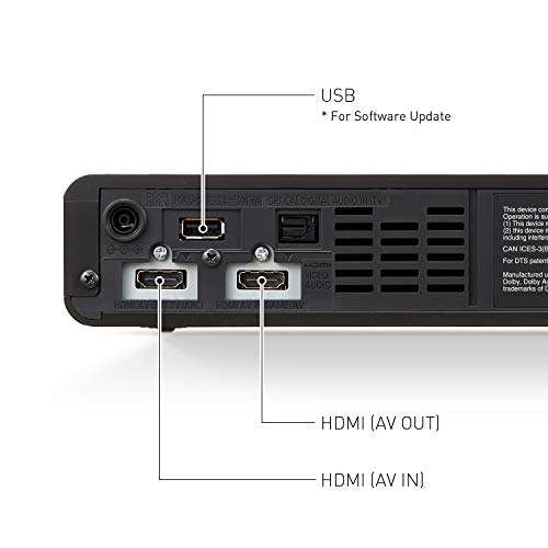 Panasonic SC-HTB01EG - Altavoz para PC Gaming 2.1 All-In-One con Subwoofer Integrado (USB, Alta Resolución, 80 W, 3D Sound, Dolby Atmos,