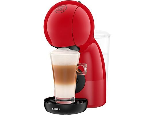 Cafetera de cápsulas Nescafé Dolce Gusto Krups Piccolo XS KP1A35AS, 1600W, 15bar, 0.8 L, Calentamiento30s, Rojo o negra