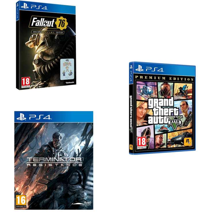 Fallout 76 Special Edition Ps4 + Grand Theft Auto V - GTA V + Terminator