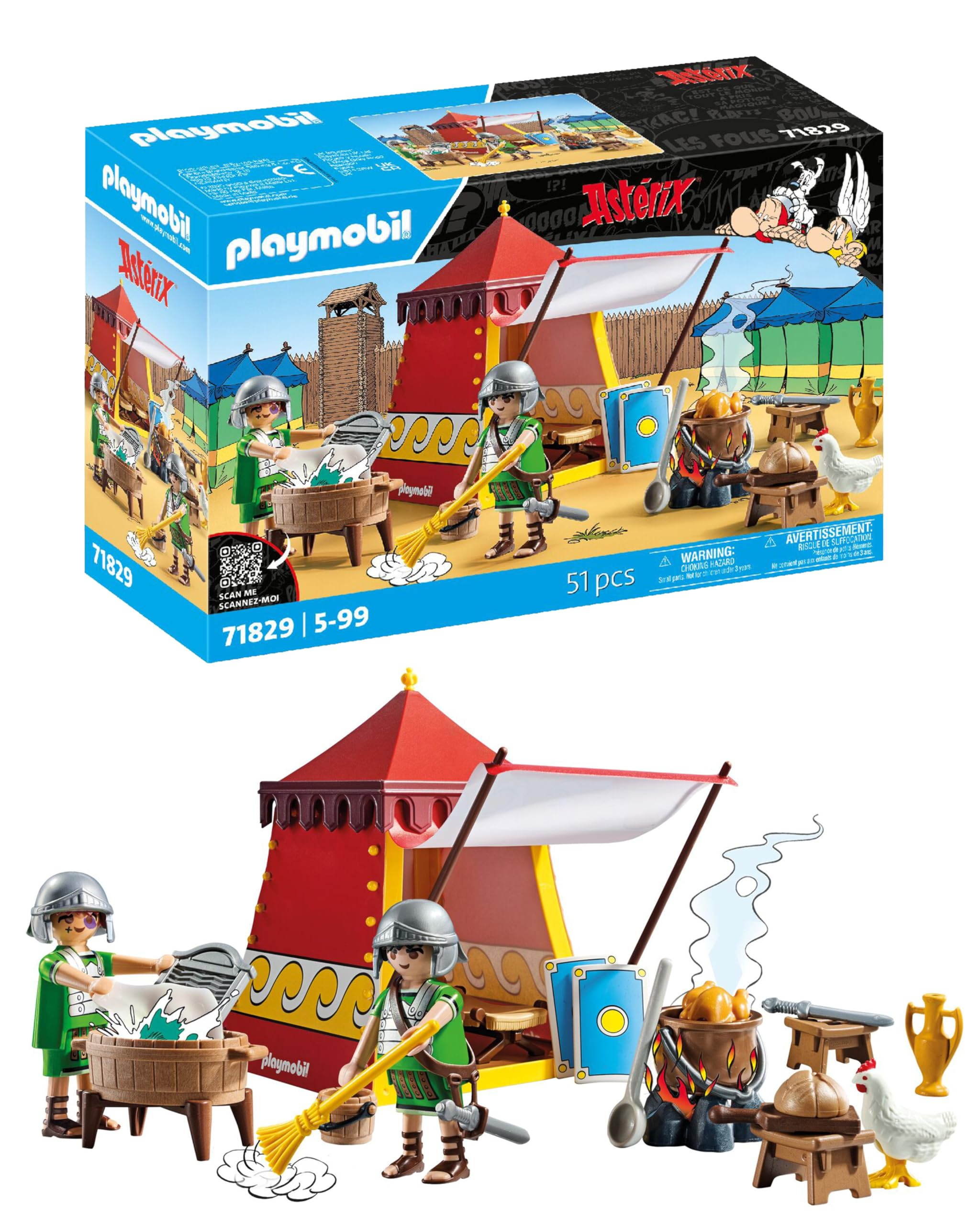 PLAYMOBIL | Astérix | Tienda de Legionarios | Set de juego de Astérix | Astérix y Obélix