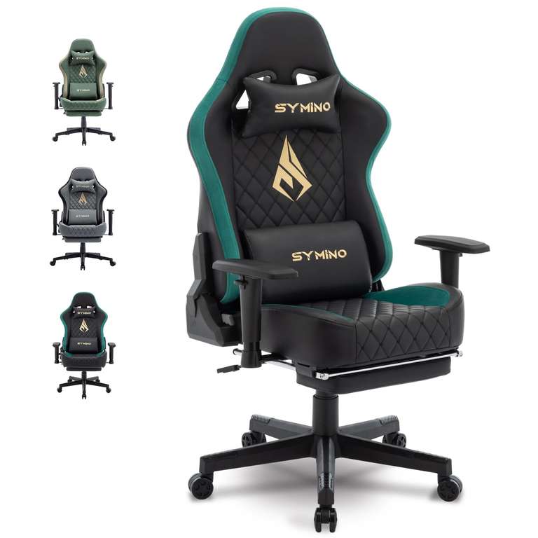 Silla Gaming - Symino Con Reposapiés Negro