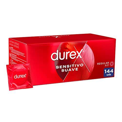 144 Condones Durex Sensitivo Suave (Prime Day)