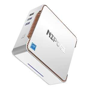 Mini PC NiPoGi Intel Celeron 8GB/128GB SSD Soporte 4K UHD 2.4G+5G WLAN + Windows