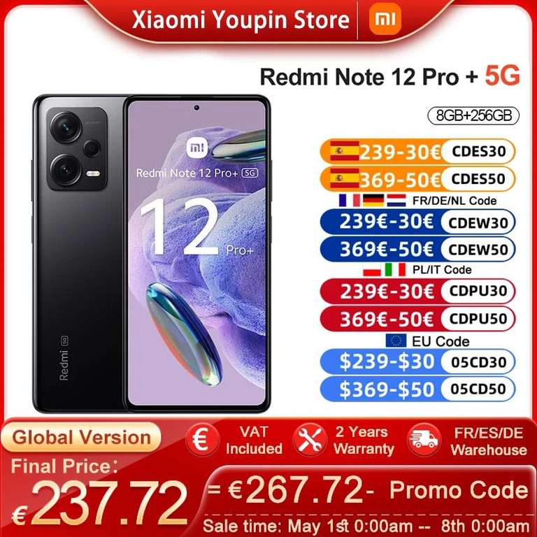 Redmi Note 12 Pro Plus 8GB 256GB versión Global