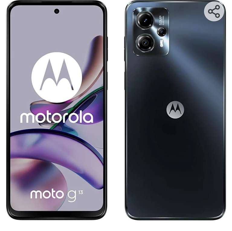 Motorola Smartphone g13,4/128GB, Camara 50MP, Batería 5000mAh,Gris