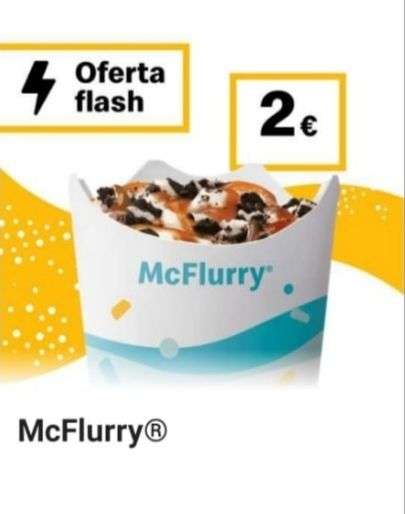 Oferta Flash - McFlurry solo 2€