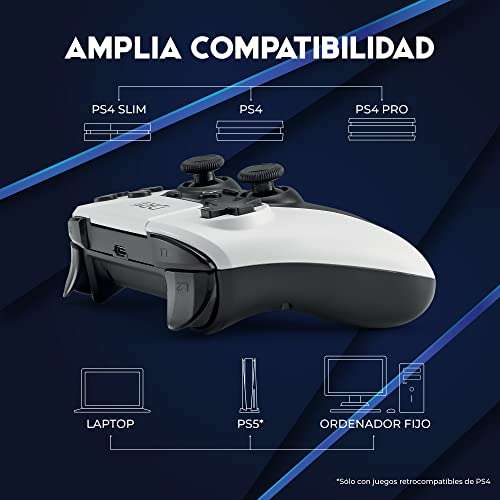 DR1TECH ShockPad II Mando Para PS4 / PS3 Inalambrico - Gaming Controller DESIGN NEXT-GEN Compatible con PC