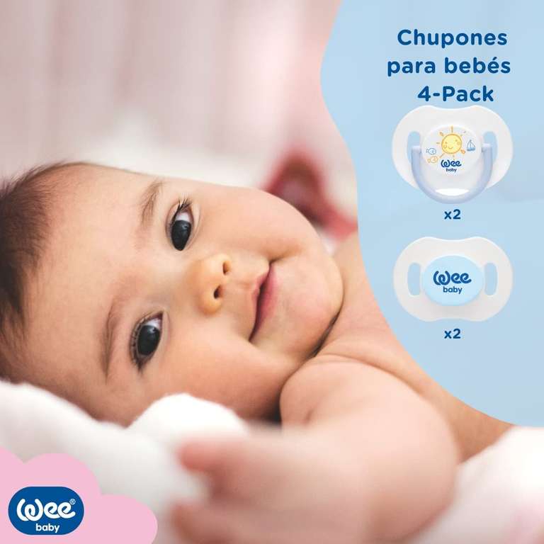 Wee Baby (4-Pack) Chupones Día y Noche.