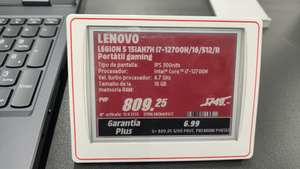 Lenovo Legion 5 15IAH7H visto en Mediamarkt Córdoba