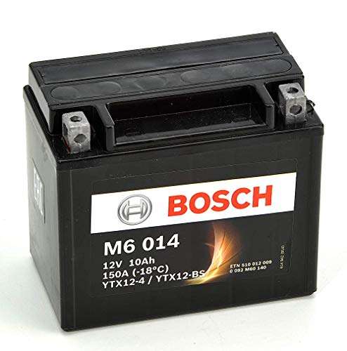 Batería para moto Bosch M6014 YTX12-BS - 12 V AGM 10A/h-90A