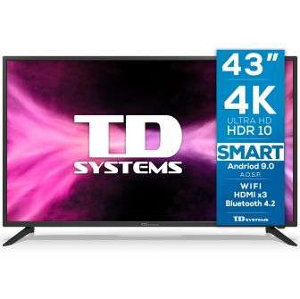 TV LED 109,22 cm (43") TD Systems K43DLG12US, 4K UHD, Smart TV