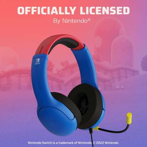PDP Gaming AIRLITE Stereo auricular with Mic for Nintendo Switch - PC, iPad, Mac, Laptop