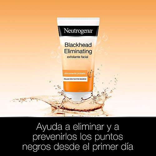 Neutrogena Blackhead Eliminating Exfoliante Facial con Ácido Salicílico Purificante, Elimina los Puntos Negros, 150ml