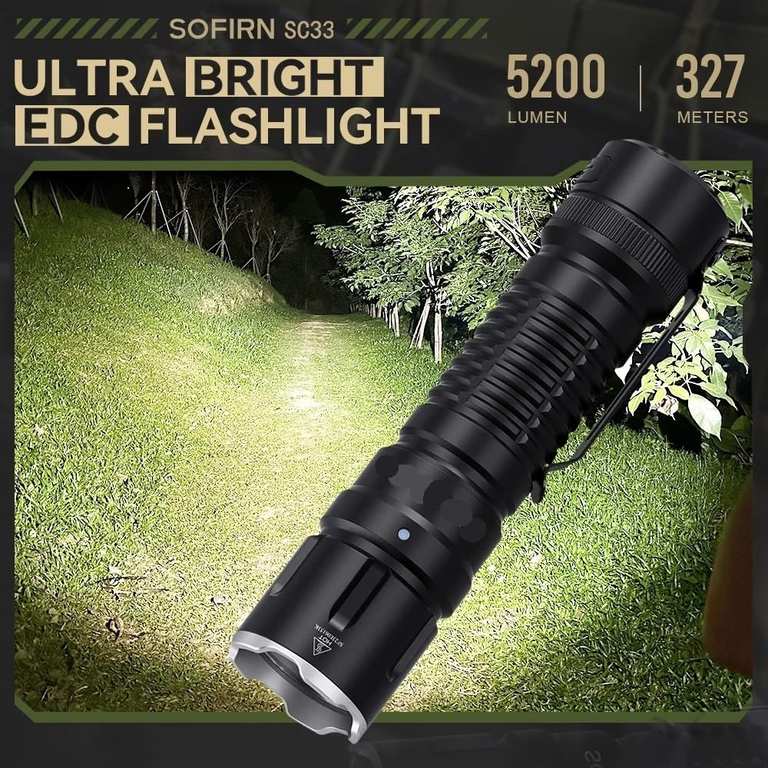 Imagen de Linterna LED Sofirn SC33 XHP70.3 H