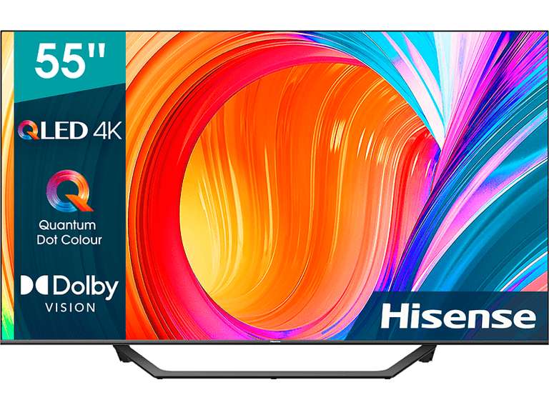 TV QLED 139,7cm (55") Hisense 55A7GQ UHD 4K, Quantum Dot, HDR Dolby Vision / HDR 10/ HDR 10 +, Smart TV