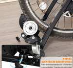 HOMCOM Rodillo de Bicicleta Entrenamiento Plegable con Resistencia Magnética Ajustable de 8 Niveles.