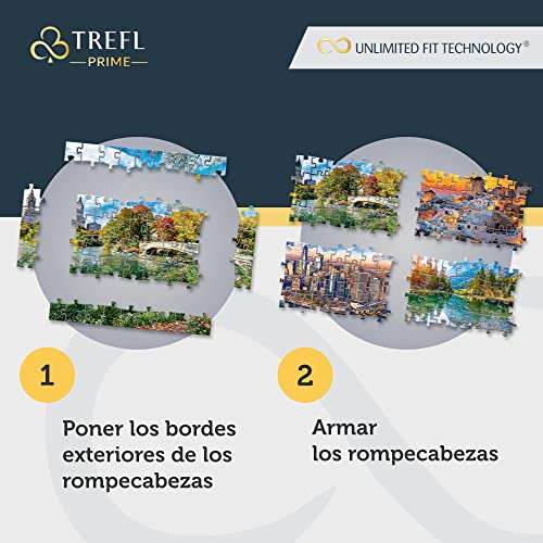 Puzzle 1500 piezas paisaje aéreo marca Trefi