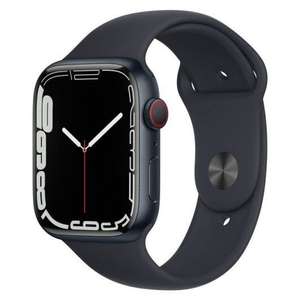 Apple Watch Series 7 GPS + Cellular 45mm Aluminio Negro con Correa Deportiva Negra (Reaco)